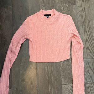 PINK RIBBED LONG SLEEVE TURTLE NECK 💗💗 never worn! In perfect condition